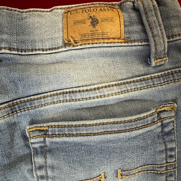 4for$20❗️U.S. Polo Assn. Girls Jeans | Size 8 | Stretchy Blue Medium Wash - Picture 11 of 11